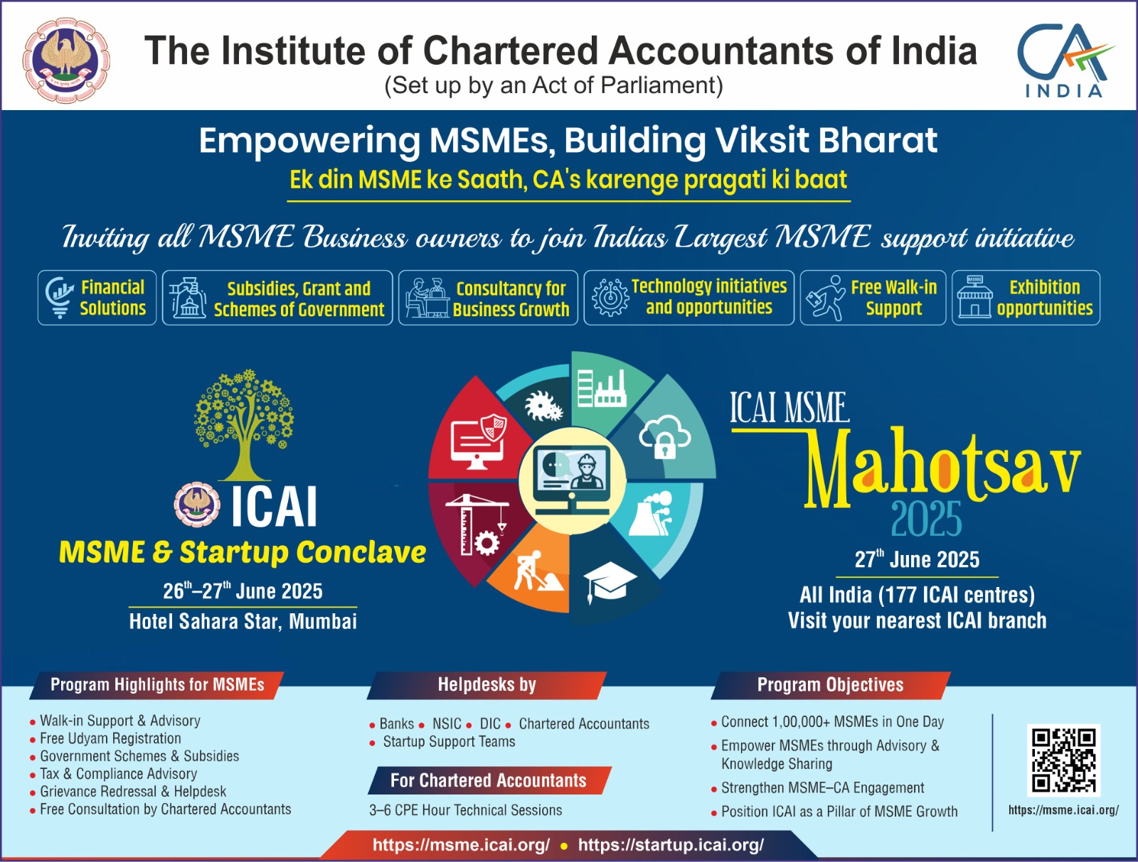 ICAI MSME Mahotsav Flyer