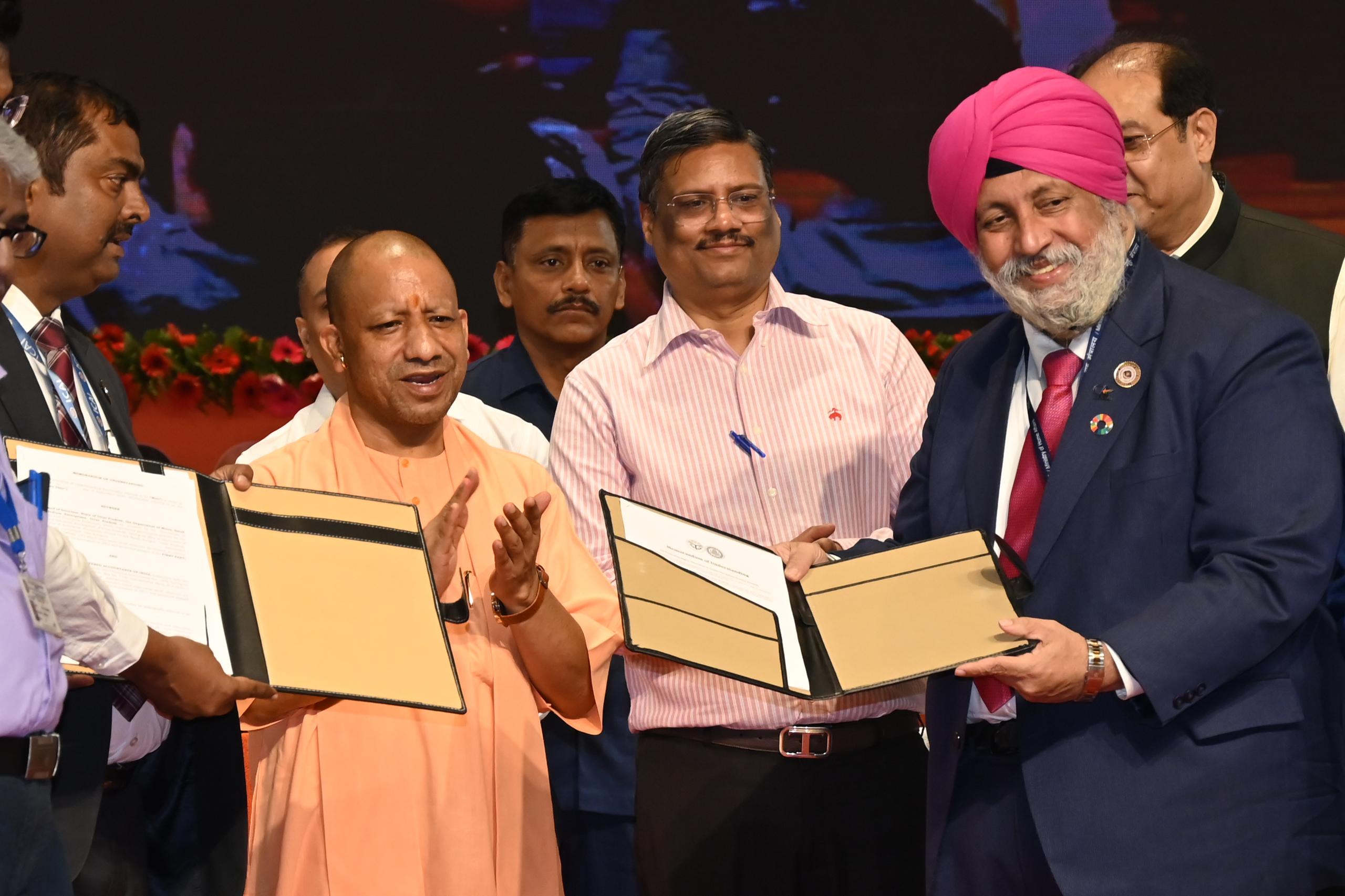 MoU was exchanged on 17-09-2025 between UP Government  and the ICAI on the occasion of Vishwakarma day